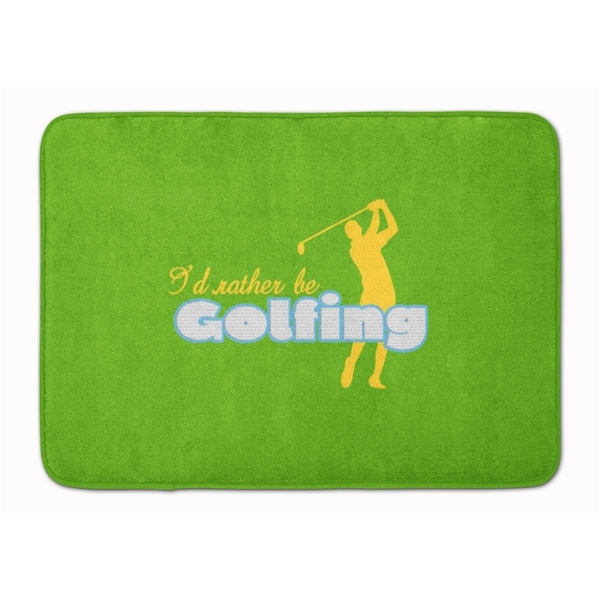 Carolines Treasures Id rather be Golfing Man on Green Machine Washable Memory Foam Mat CA68680 - main